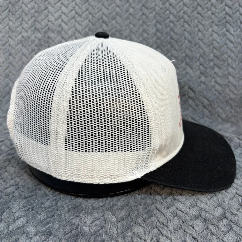 Bud King of Beers Trucker Hat Vintage Snapback White Black Mesh Cap